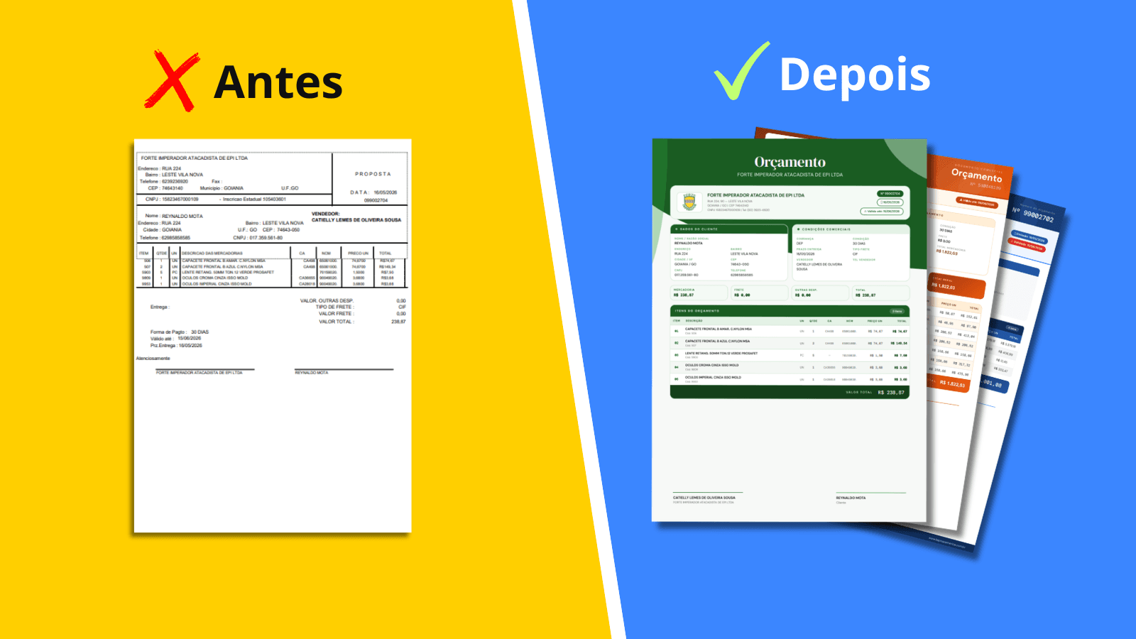 Gerador de Orçamento Moderno integrado ao WinThor
